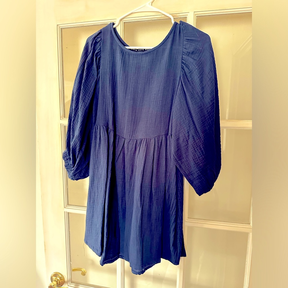 Navy Blue Mini Dress